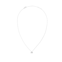 Crystal Zodiac Chain Necklace Silver featuring a delicate silver chain and a sparkling zodiac pendant with hand-set crystals.