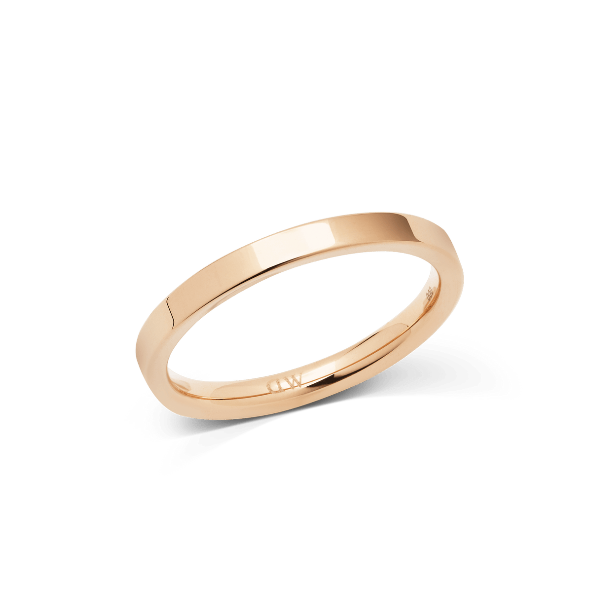 Line Ring Polished Rose Gold 2.5mm