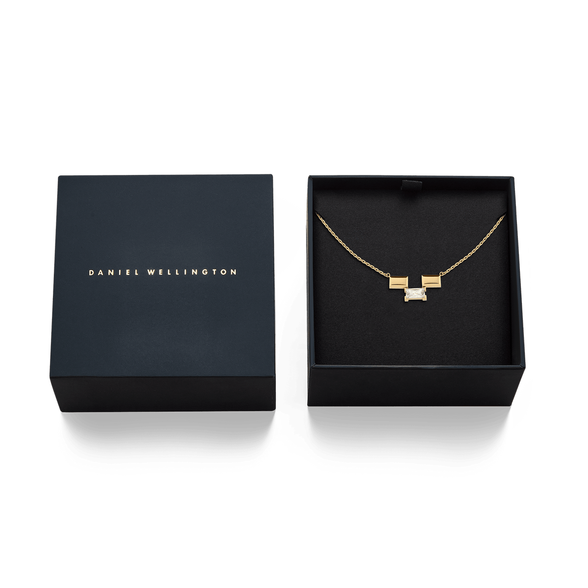 Bric Necklace Crystal Gold