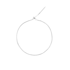 Sleek S925 sterling silver snake chain bracelet with a polished finish and an adjustable sliding clasp.