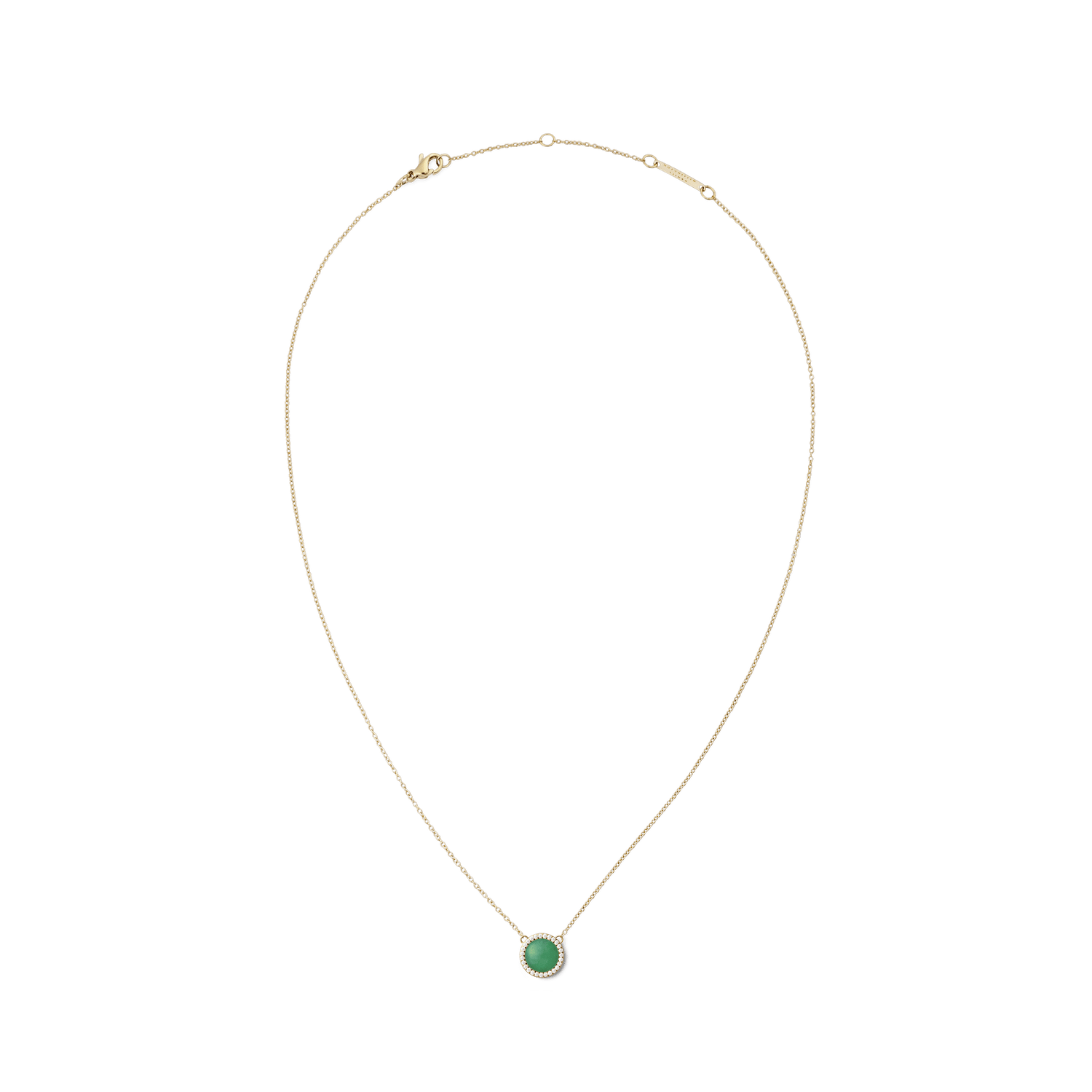 Audrey Necklace Jade Gold