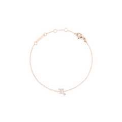 Rose gold chain bracelet with an adjustable fit, featuring a crystal-set Scorpio zodiac pendant and a secure lobster clasp.