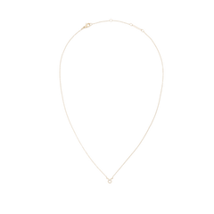 Crystal Zodiac Chain Necklace Gold with an adjustable fine gold chain and a sparkling Taurus pendant at the centre.