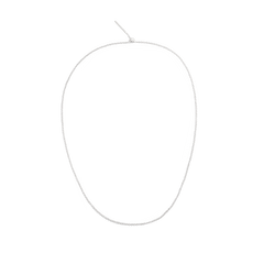 Delicate S925 sterling silver chain necklace with oval links and an adjustable sliding clasp, designed for adding charms or wearing alone.