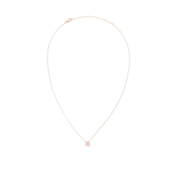 Delicate rose gold chain necklace featuring a slim adjustable chain and a crystal-studded zodiac pendant.