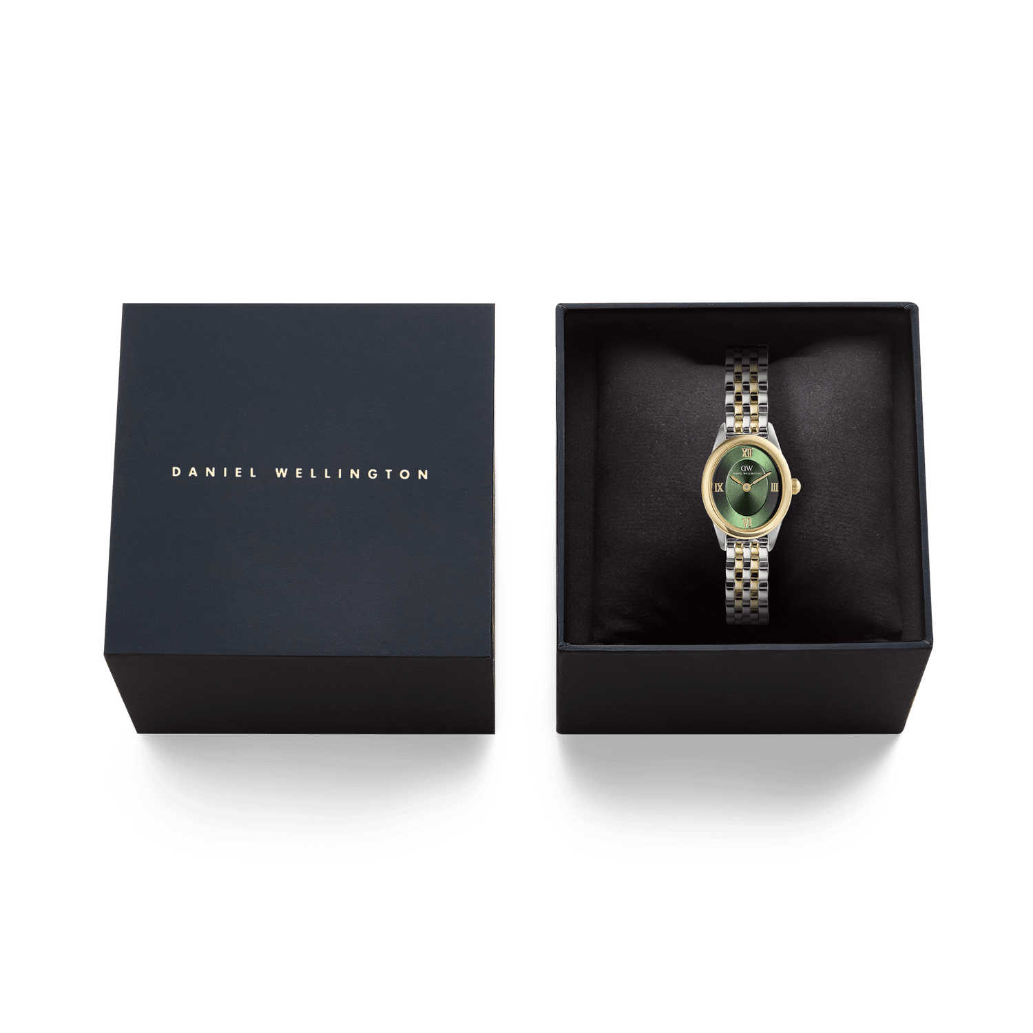 Ophelia Mini Beans Link Emerald Two Tone