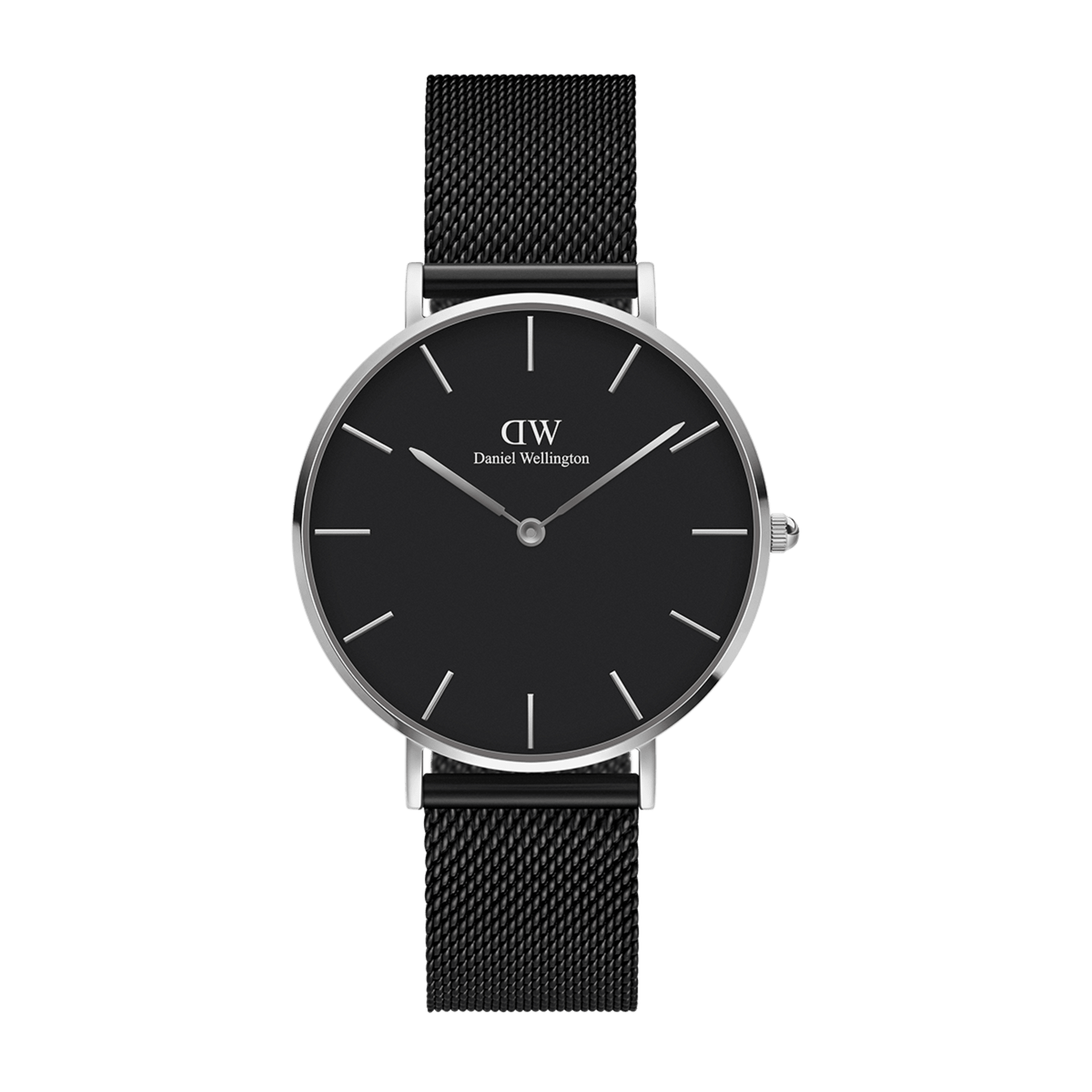 Petite Ashfield - Black and silver women's watch | DW