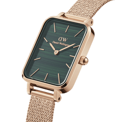 Quadro - Green square dial watch for women | DW